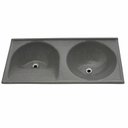 Ver imagem 1 de Tanque Duplo em Mármore Sintético 120cmx60cm Dvg Decoralita