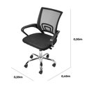Ver imagem 4 de Cadeira Office Tokio Baixa com Rodizio Preta