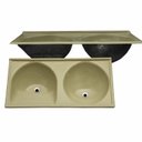 Ver imagem 2 de Tanque Duplo em Mármofibra 112cmx53cm Dvg Decoralita