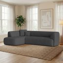 Ver imagem 3 de Sofá Modular Oslo Luxuoso Sala de Estar Decoração Luxo 265cm Linho