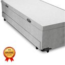 Ver imagem 4 de Bicama Box com Baú Solteirão Cinza 96x203x44 V-store