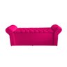 Kit Realeza Cabeceira de Cama Box e Calçadeira Baú King 195 Cm Suede Rosa Pink Eli Móveis - 4