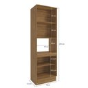 Ver imagem 5 de Kit Forno Celeste Kappesberg 100% Mdf 4 Portas Nogueira/verde 70cm