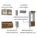 Ver imagem 5 de Armário de Cozinha Completa 290cm Branco/Rustic/Crema Cristal Madesa 09