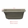 Tanque Simples em Mármore Sintético 55cmx42cm 20 Litros Premium Dvg Decoralita - 2