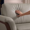 Ver mais imagens de Sofá Living 2 Lugares Royal 162 cm Pes Madeira Courino Tcs 726 Moll