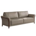 Ver imagem 1 de Sofá Living 2 Lugares Royal 162 cm Pes Madeira Courino Tcs 726 Moll
