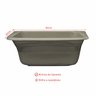 Tanque Simples em Mármore Sintético 60cmx50cm 34 Litros Premium Dvg Decoralita - 2