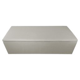 Calçadeira Recamier Baú Casal Queen 160cm Eva Suede Bege - DS Estofados - 2