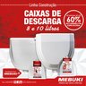 Caixa de Descarga Mebuki Parede Universal 10 Litros - 4