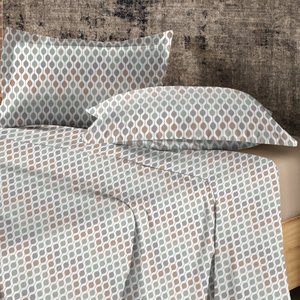 Jogo de Cama King 4 Peças Toque Acetinado Colmeia