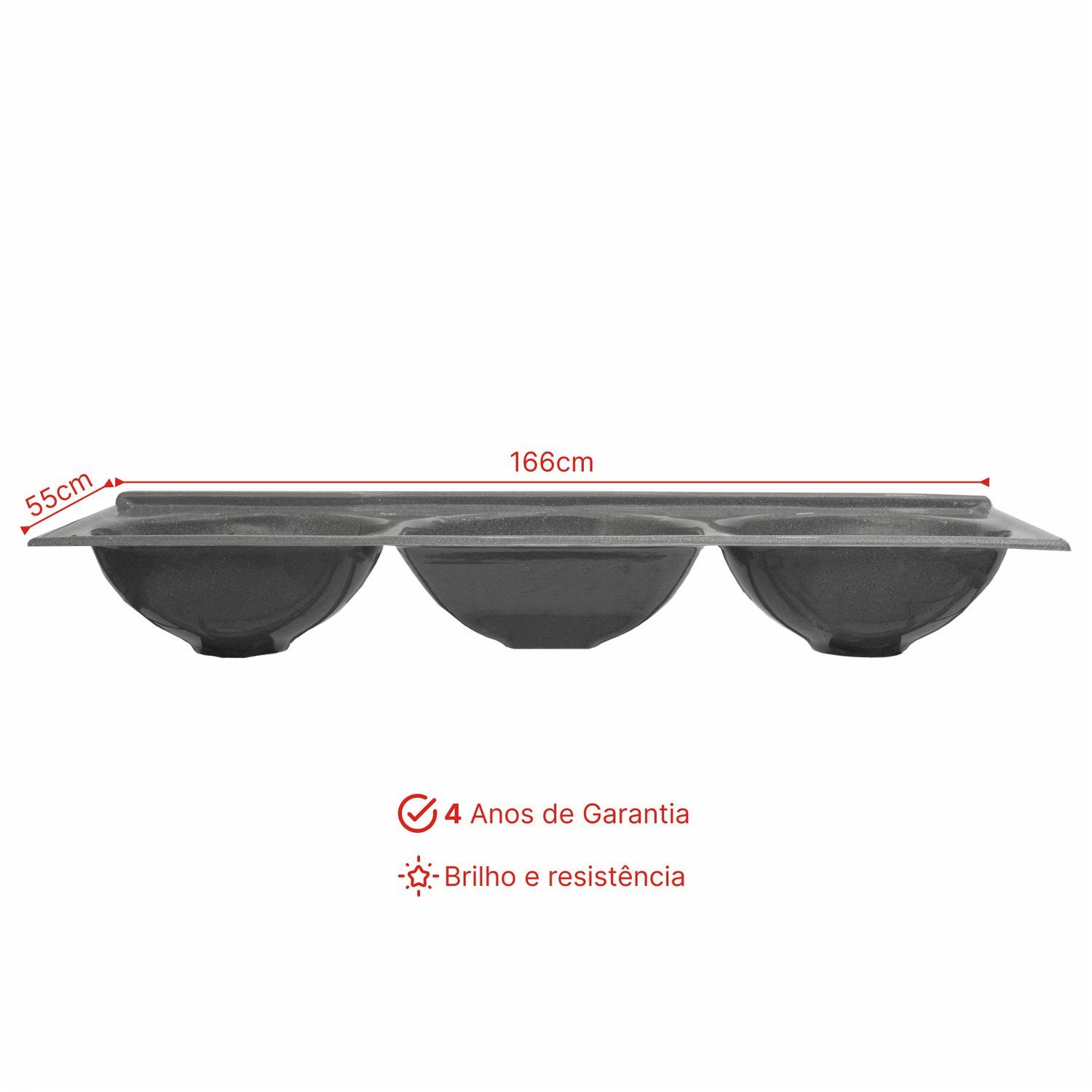Tanque Trip Decoralita Premium Gra 166x55 Tp166 - 3