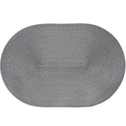 Americano Requinte Liso para Mesa Oval 30x45cm Chumbo - 1