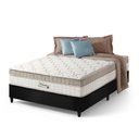 Ver imagem 1 de Cama Box Casal Preto + Colchão Molas Ensacadas Pillow In Zidi Houston 138x188x65cm