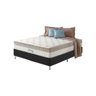 Cama Box Casal Preto + Colchão Molas Ensacadas Houston Pillow Inn 138x188x65cm - 1