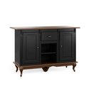 Ver imagem 1 de Mesa Ilha Hannover 1,32m - 60705 Mmj-lz Lz-preto/imbuia