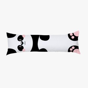 Travesseiro de Corpo com Fronha Estampada Xuxão 1,30x0,38 Ursa Panda