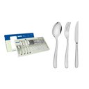 Ver imagem 1 de Faqueiro Tramontina Maresias em Aço Inox com Facas para Churrasco Acabamento em Brilho 24 Peças