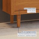Ver imagem 3 de Buffet Delux 180cm 4 Portas Pés em Madeira Mavaular:Naturalle
