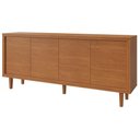 Ver imagem 1 de Buffet Delux 180cm 4 Portas Pés em Madeira Mavaular:Naturalle
