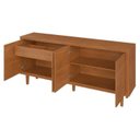 Ver imagem 2 de Buffet Delux 180cm 4 Portas Pés em Madeira Mavaular:Naturalle