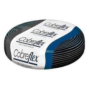 Cabo Flex 2,5mm Atox Preto Rolo Cobreflex