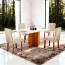Ver imagem 1 de Sala de Jantar 120x80 Stilo Cad. Ayla Linho Off Bom Pastor