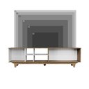 Ver imagem 5 de Rack para Tv até 75'' com 2 Portas e Nichos 200cm Lars - Branco