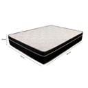 Ver imagem 3 de Cama Box Baú King 193 Bipartido Tecido Branco com Colchão Paris de Molas Bello Box 67x193x203
