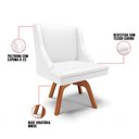 Ver imagem 7 de Kit 10 Cadeiras de Jantar Liz Corino Branco Base Giratória de Madeira MM35 - D’Rossi
