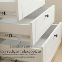 Ver imagem 6 de Balcão de Cozinha 3 Gavetas 100% MDF 80cm sem Tampo Sevilha Herval Branco/Ártico