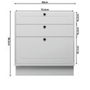 Ver imagem 5 de Balcão de Cozinha 80cm 3 Gavetas Sevilha