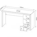 Ver imagem 2 de Mesa para Escritório Home Office ME4102 MDP Nogal - Gran Belo