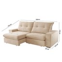 Ver imagem 6 de Sofá Athenas Linho 02 Módulos 90 Cm B25cm Meu Sofá Online