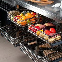 Gaveta Multiuso Inox com Corrediça Oculta Masutti Copat 4201 - 370 X 145 X 485 Mm - 3
