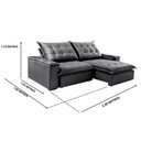 Ver imagem 3 de Sofá Retrátil e Reclinável 2 Lugares