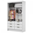Ver imagem 3 de Guarda-roupa Sevilha 2 Portas 6 Gavetas - Carioca Móveis