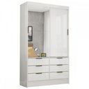 Ver imagem 2 de Guarda-roupa Sevilha 2 Portas 6 Gavetas - Carioca Móveis