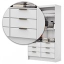 Ver imagem 5 de Guarda-roupa Sevilha 2 Portas 6 Gavetas - Carioca Móveis