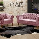 Ver imagem 1 de Sofá 2 e 1 Lugares Duquesa Decoração Sala Recepção Retrô