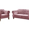 Sofá 2 e 1 Lugares Duquesa Decoração Sala Recepção Retrô - 2