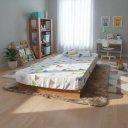 Ver imagem 2 de Cama Solteiro Montessoriana Penafort 188x88x12 Cor Imbuia