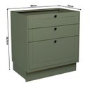 Ver imagem 4 de Balcão de Cozinha 80cm 3 Gavetas Sevilha