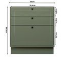 Ver imagem 5 de Balcão de Cozinha 80cm 3 Gavetas Sevilha