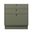 Ver imagem 6 de Balcão de Cozinha 3 Gavetas 100% MDF 80cm sem Tampo Sevilha Herval Verde/Hill