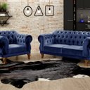 Ver imagem 1 de Sofá 2 e 1 Lugares Duquesa Decoração Sala Recepção Retrô