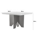 Ver imagem 3 de Mesa de Jantar Evora 90cm Mdf Canto Copo e com 4 Cadeiras Melissa