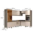 Ver imagem 3 de Cozinha Modulada Henn Connect 11 Peças (4 Armários + 4 Balcões + 1 Paneleiro + 2 Complementos) C11P0