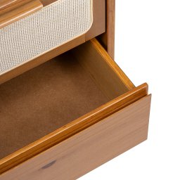 Kit com 2 Mesas de Cabeceira 2 Gavetas Madeira Maciça Viena - 6
