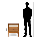 Ver imagem 5 de Kit com 2 Mesas de Cabeceira 2 Gavetas Madeira Maciça Viena